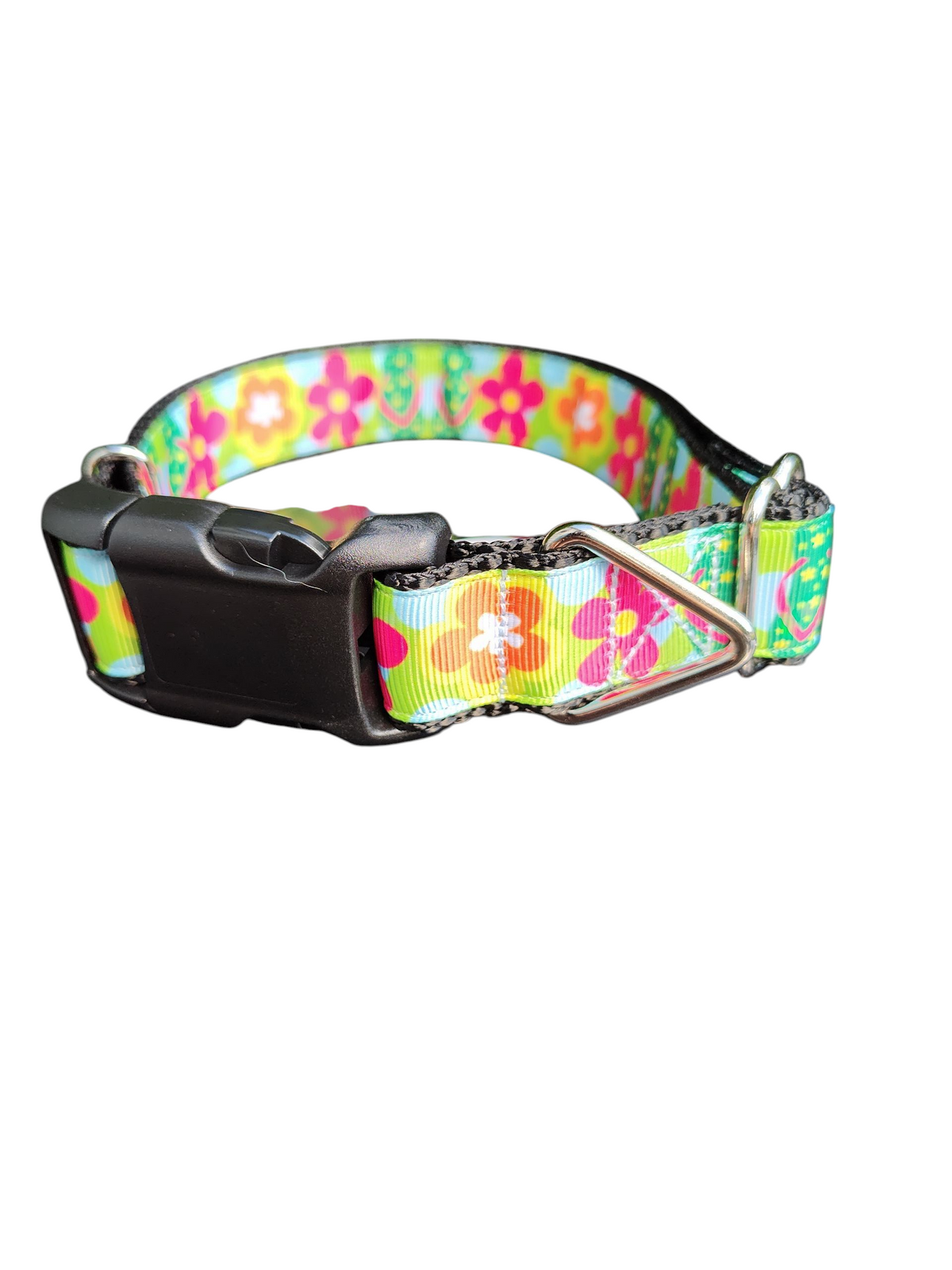 Flip Flops and Flowers Nylon Dog Collar - American Bark Bliss