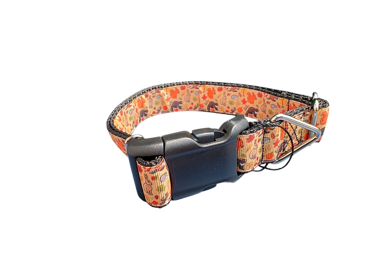 Forest Friends Nylon Dog Collar - American Bark Bliss