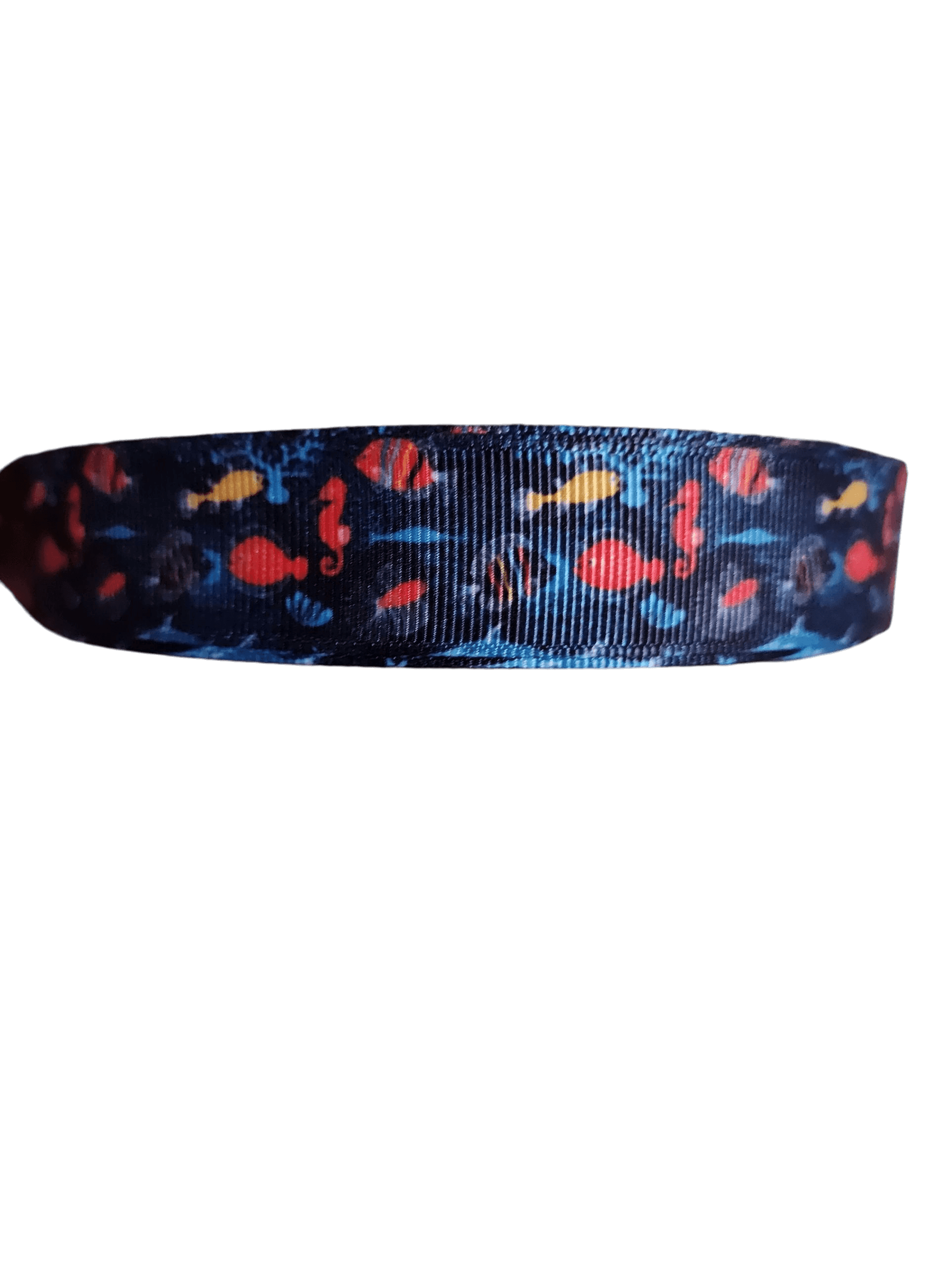 Reef Fish Nylon Dog Collar Made In USA Durable Heavy Duty Upgrades - American Bark Bliss