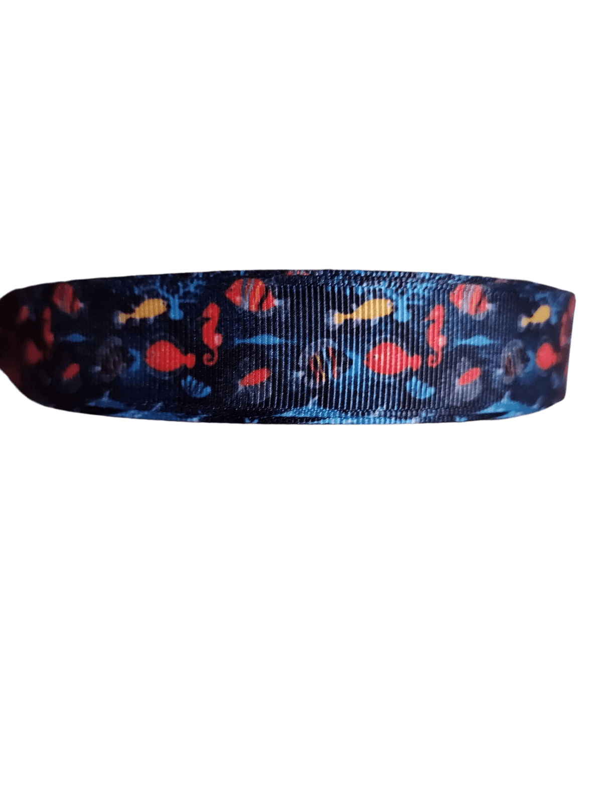 Reef Fish Nylon Dog Collar Made In USA Durable Heavy Duty Upgrades - American Bark Bliss
