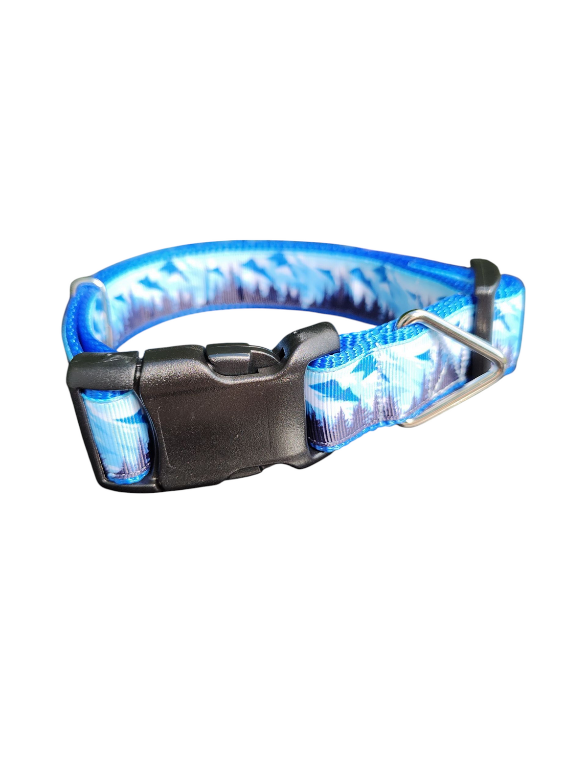 Frosty Mountains Nylon Dog Collar - American Bark Bliss
