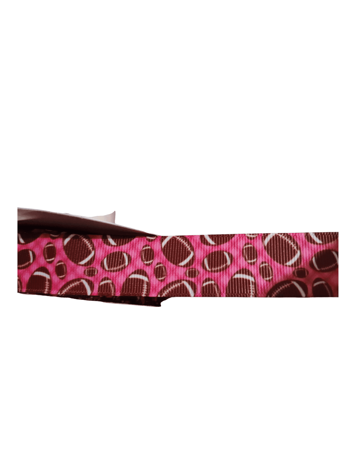 Pink Football Nylon Dog Collar - American Bark Bliss