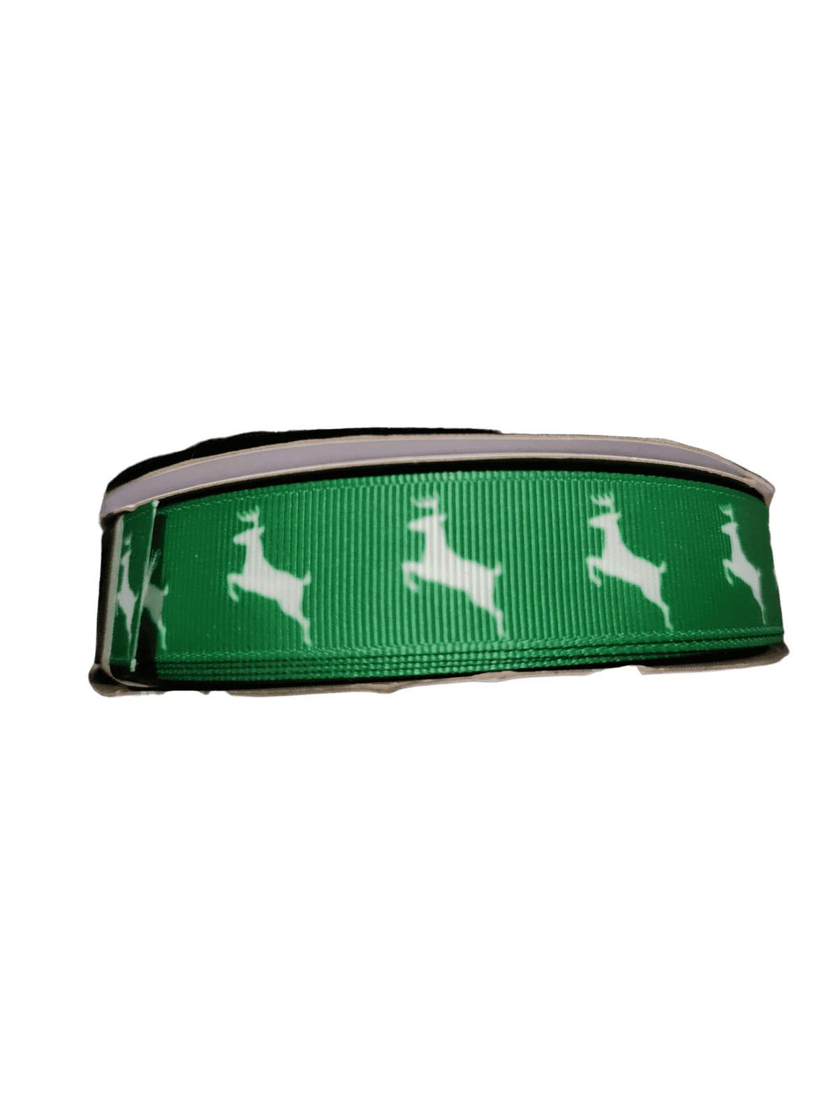 Green Deer Nylon Dog Collar Made In USA Heavy Duty 1 Inch Sizes MD LG XL - American Bark Bliss