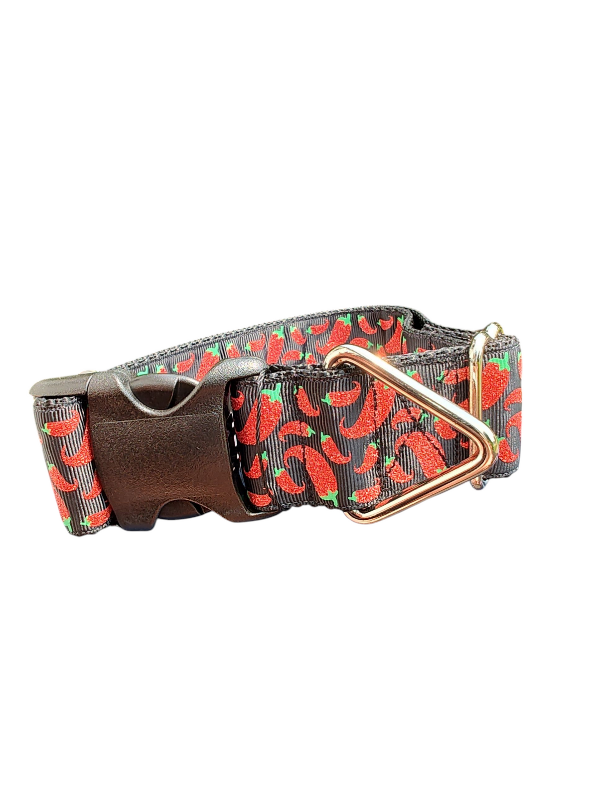 1.5" Wide Peppers Nylon Dog Collar - American Bark Bliss