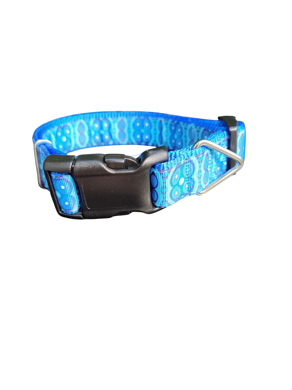 Blue African Tribal Nylon Dog Collar - American Bark Bliss