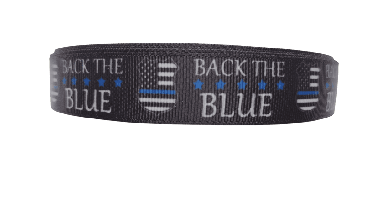 Back the Blue Nylon Dog Collar - American Bark Bliss