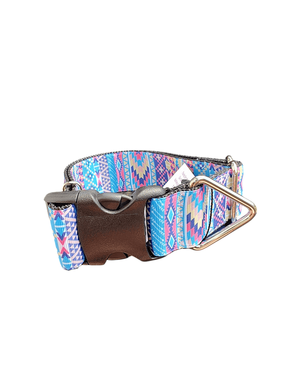 1.5" Wide Aztec Tribal Nylon Dog Collar - American Bark Bliss