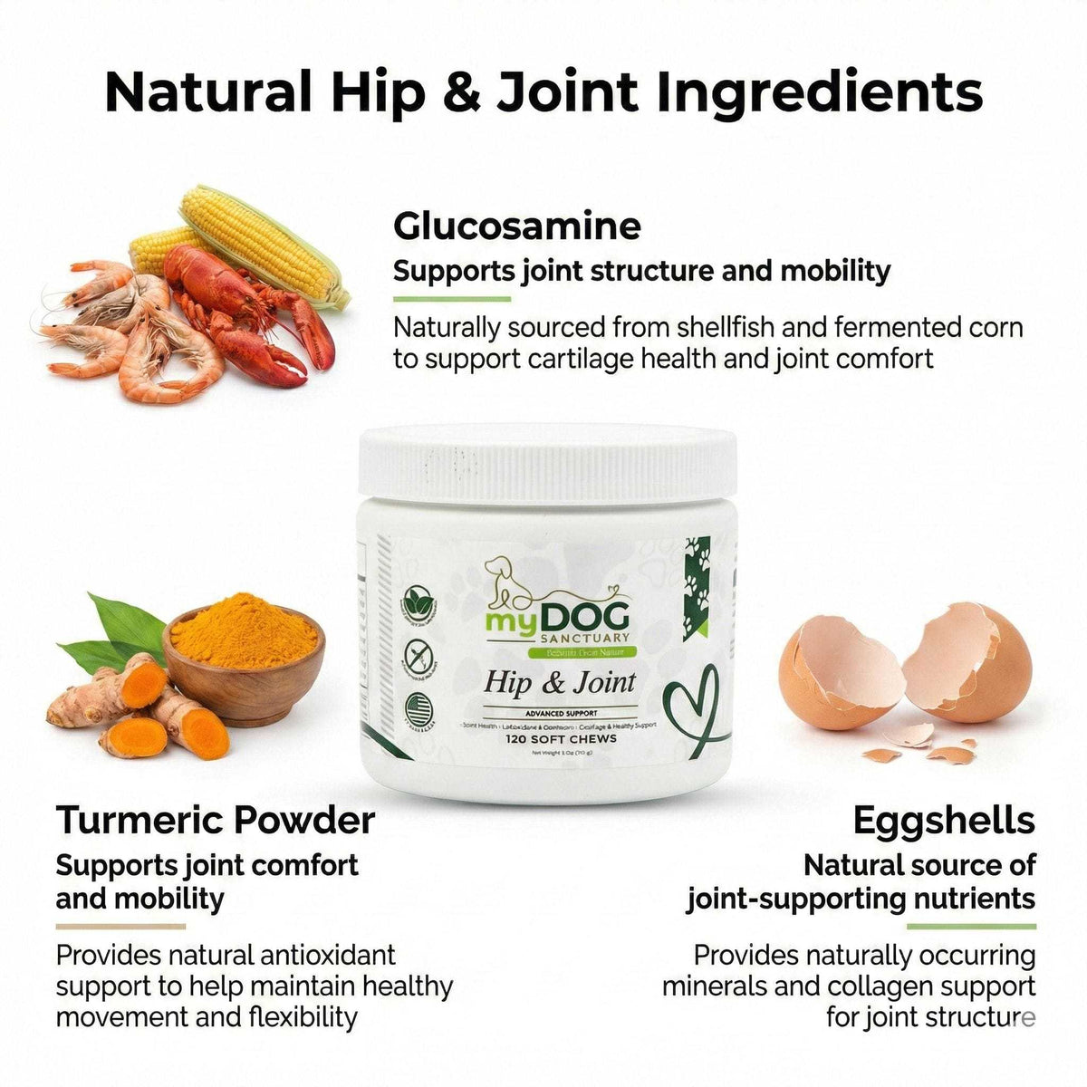 Sacred Steps Hip & Joint Support Chews - American Bark Bliss