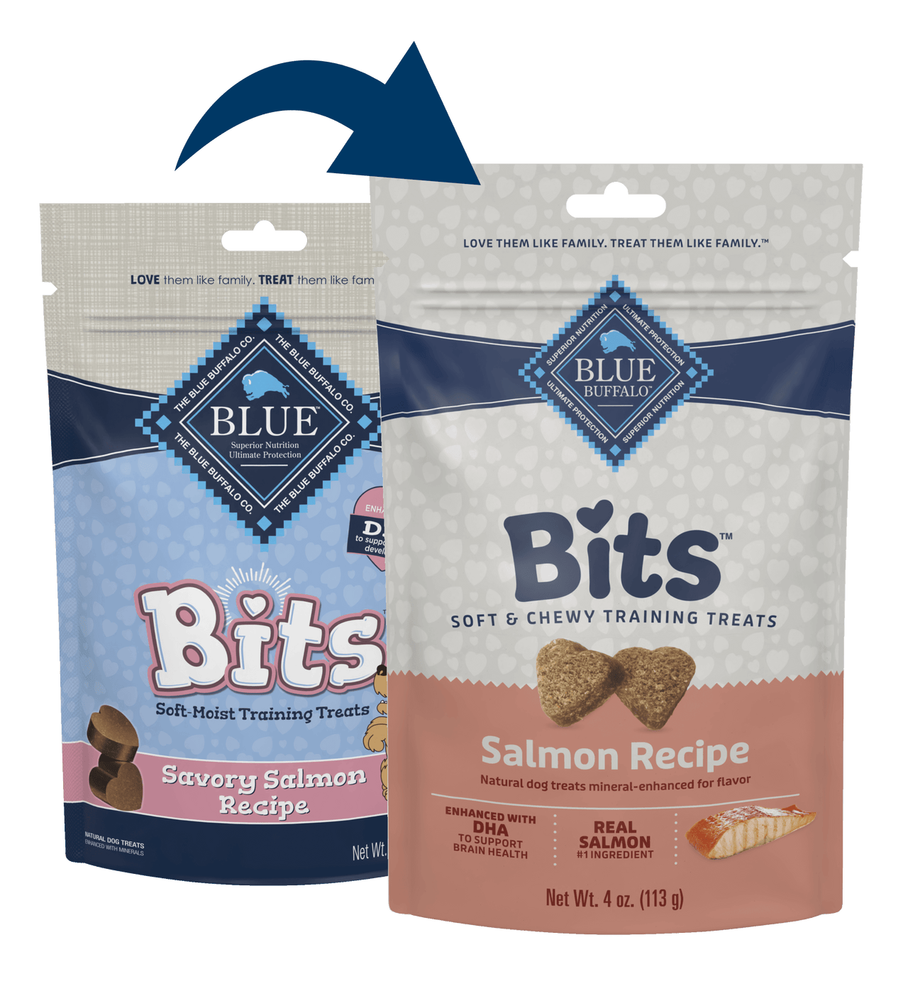Blue Buffalo Blue Bits Soft Training Treats Savory Salmon Recipe (4oz) - American Bark Bliss