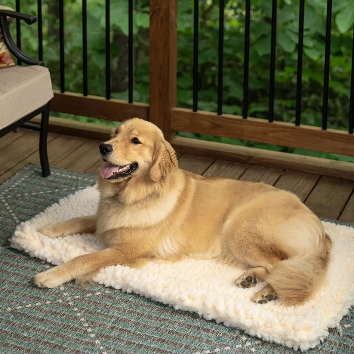Sherpa Comfort Dog Cushion for Relaxation - American Bark Bliss