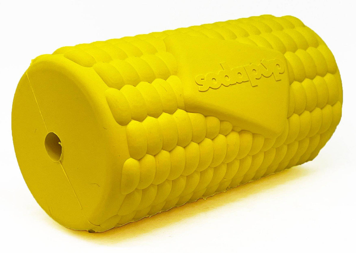 Corn on the Cob eDispenser Durable Rubber Treat Dispenser - American Bark Bliss