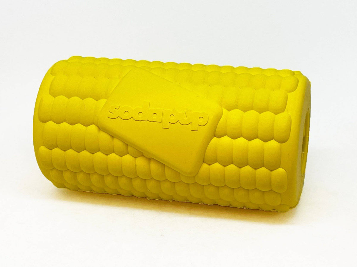 Corn on the Cob eDispenser Durable Rubber Treat Dispenser - American Bark Bliss