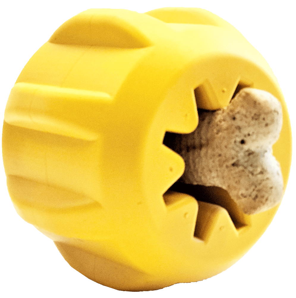 Gear eDispener Durable Rubber Treat Holder and Chew Toy - American Bark Bliss