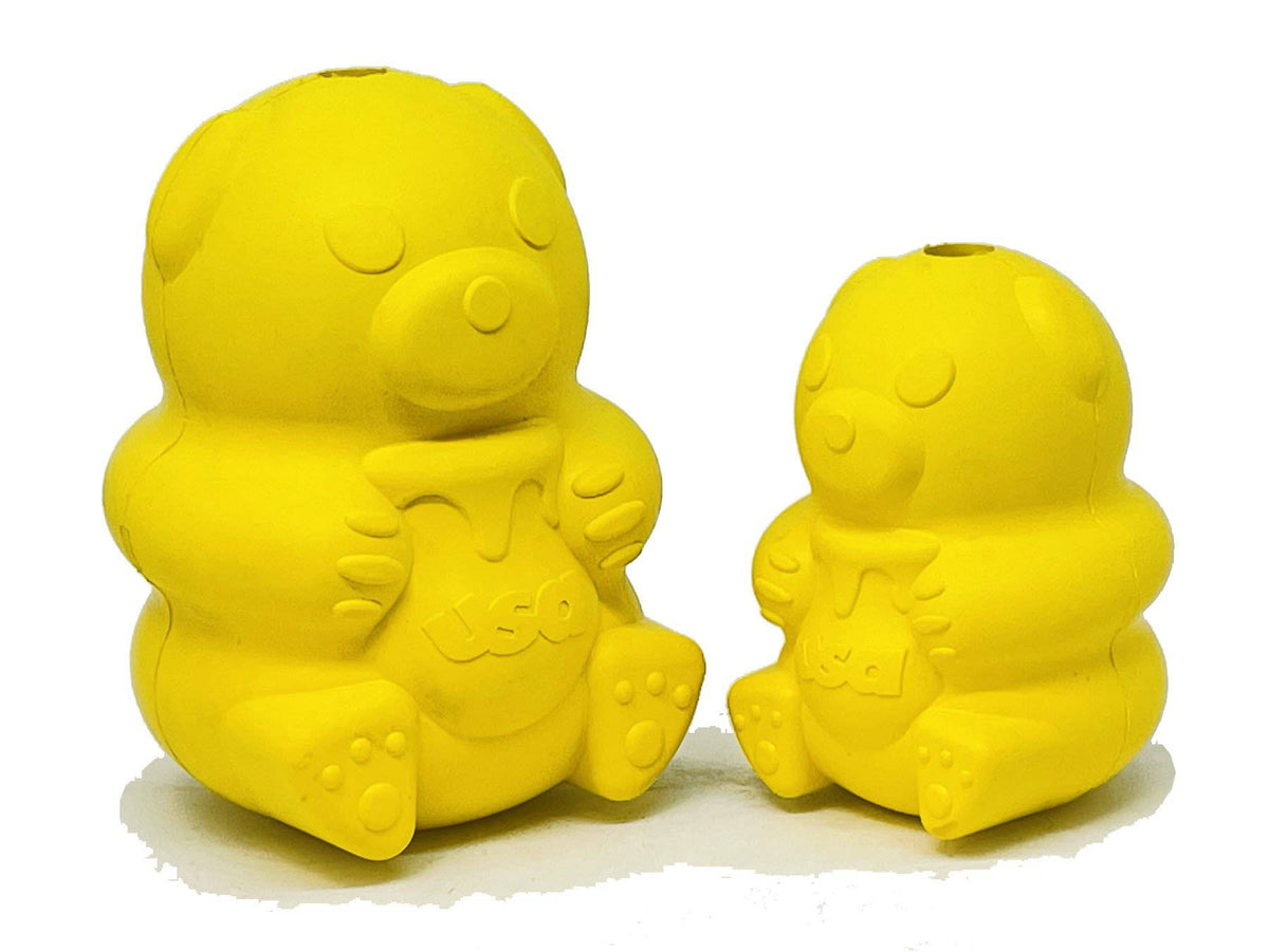 Honey Bear eDispenser Durable Rubber Treat Dispenser - American Bark Bliss