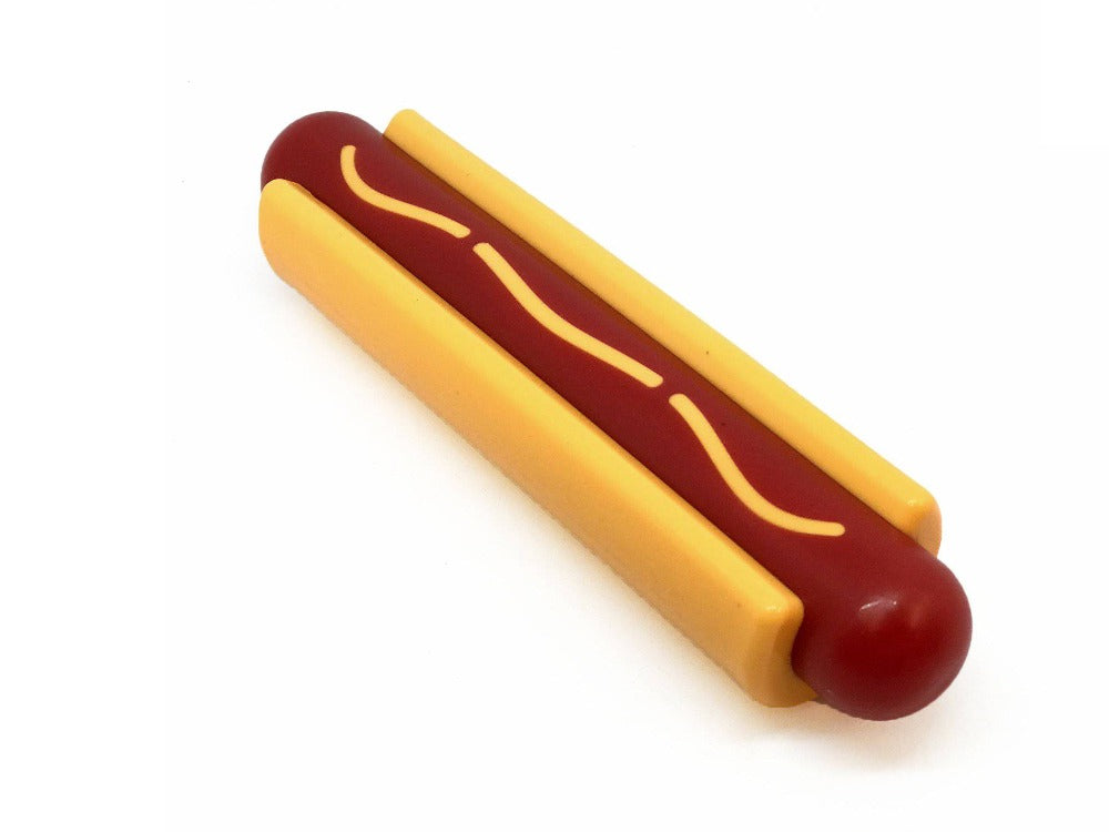 Hot Dog Nylon Dog Toy for Aggressive Chewers | USA Made | SodaPup - American Bark Bliss
