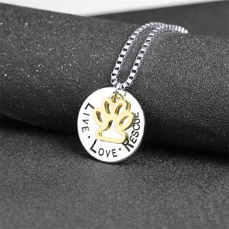Dog Paw Necklace for Pet Lovers – Wear Support - American Bark Bliss