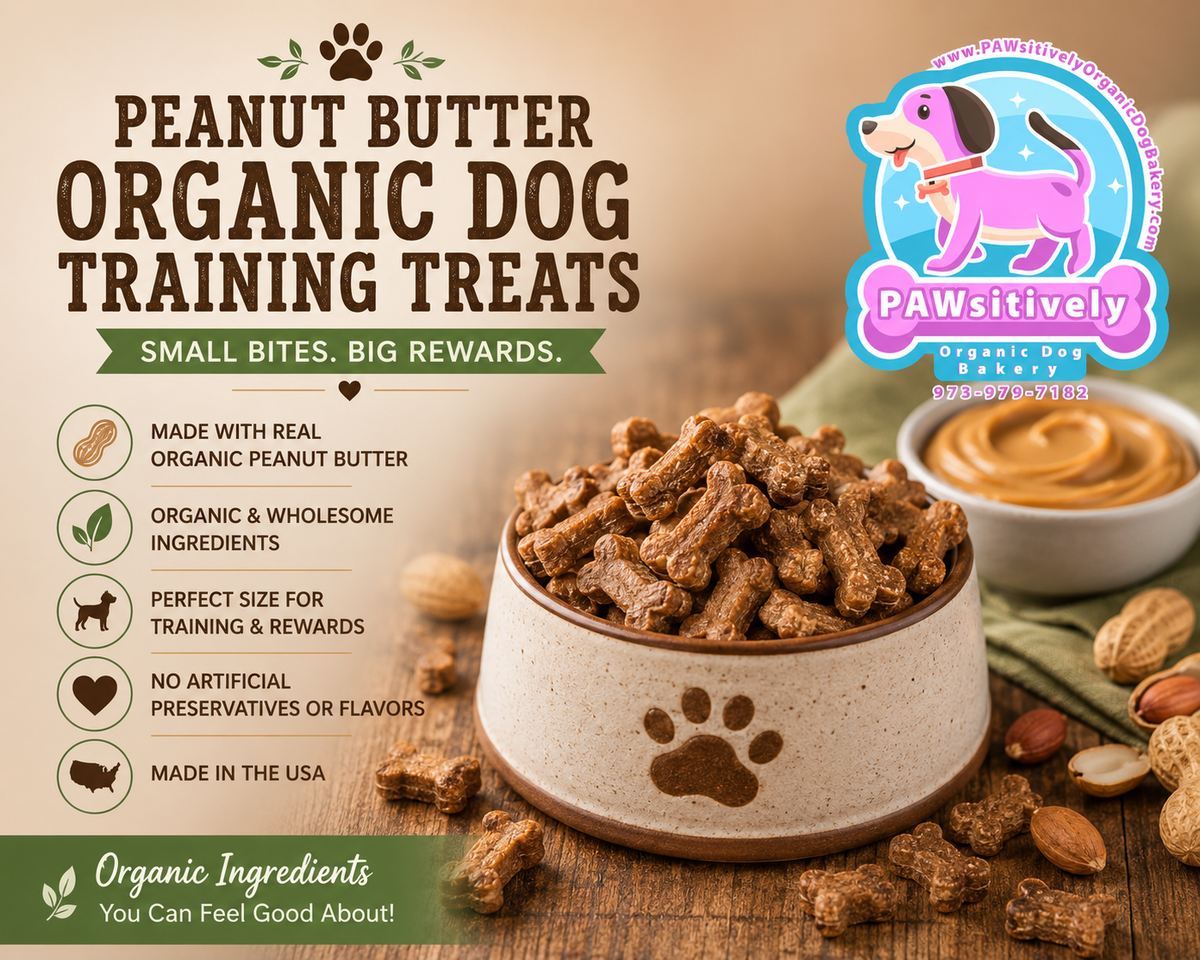 Peanut Butter Organic Dog Training Treats