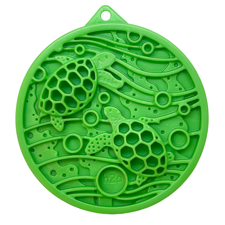 Water Nylon eCoin Durable Enrichment Snacking Coin for Dogs | USA-Made Lick Mat Alternative - American Bark Bliss