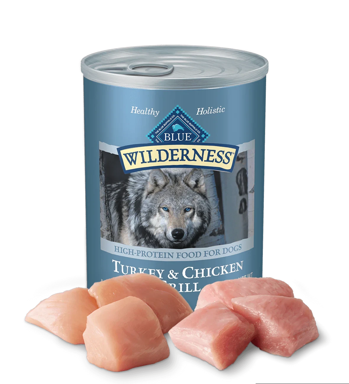 Blue Buffalo Wilderness Turkey & Chicken Grill Wet Dog Cans (12.5oz) - American Bark Bliss