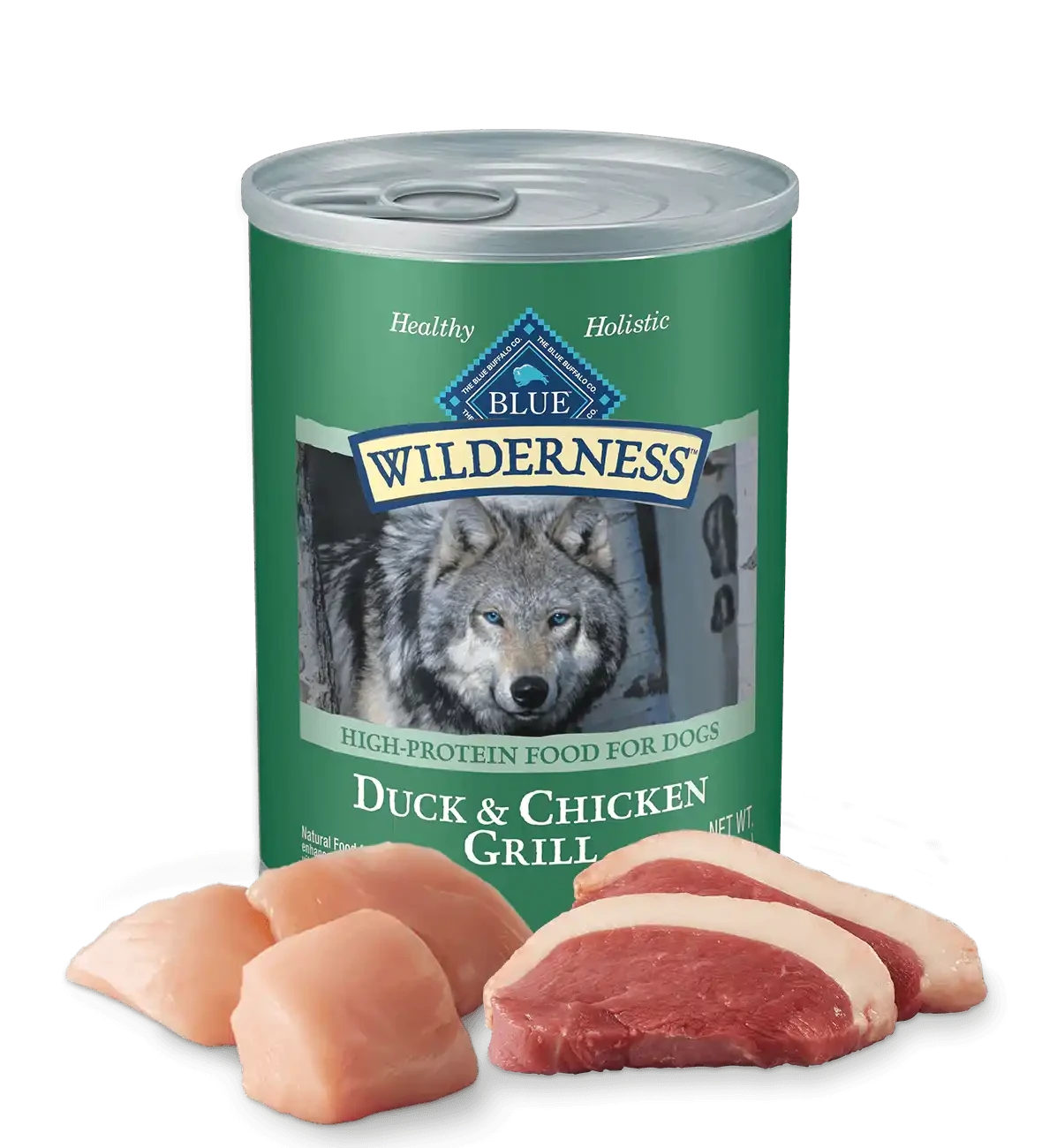 Blue Buffalo Wilderness Duck & Chicken Grill Wet Dog Can (12.5oz) - American Bark Bliss